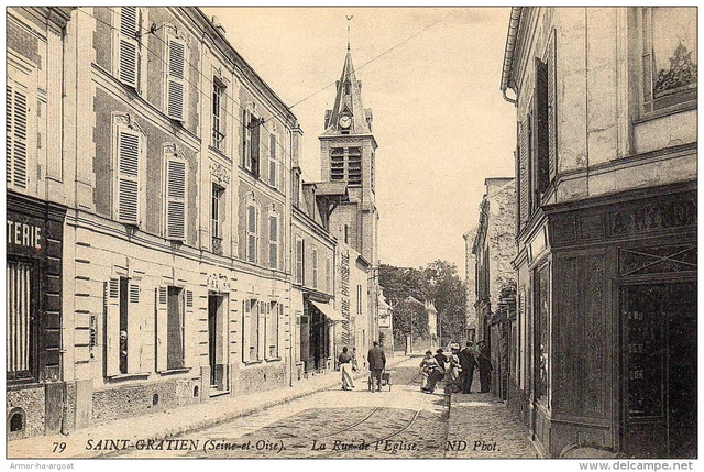95 SAINT GRATIEN - la rue de l'eglise