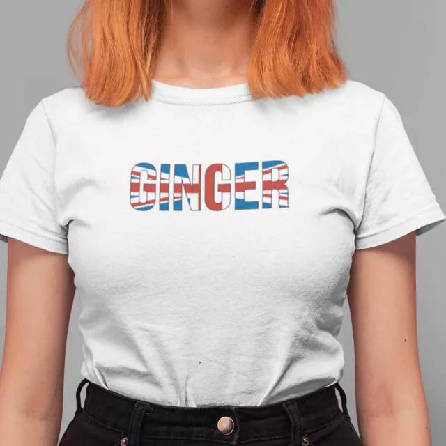 Ginger Spice T Shirt - Spice Girls Inspired Tee Black or White 100% Cotton 3