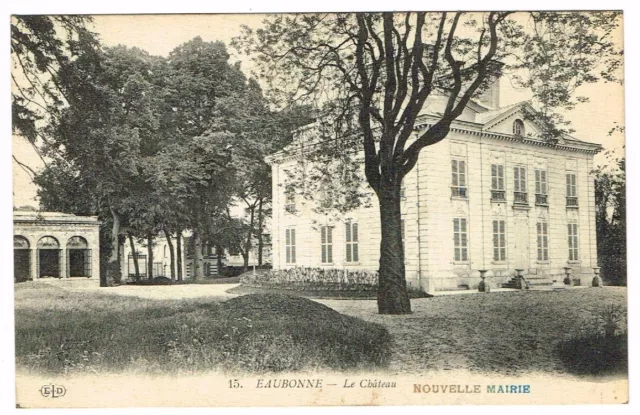 95 Cpa Eaubonne Le Château Nouvelle Mairie