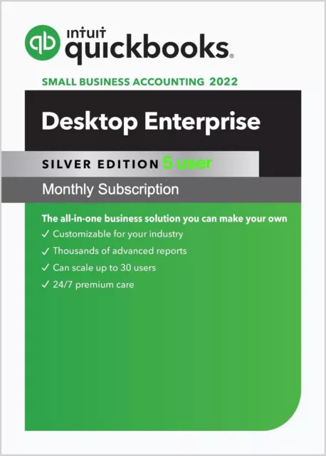 5 user – QuickBooks Enterprise Silver 2023 (Monthly Subscription) + Support