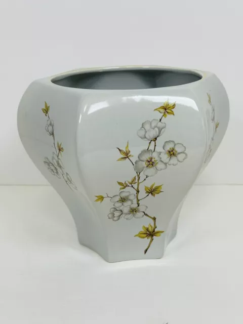 Hyalyn Pottery Vase USA Dogwood Planter #155