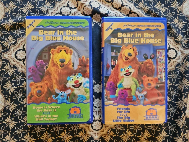 BEAR IN THE BIG BLUE HOUSE VHS TAPE LOT Volumes 1 & 2 DURACASE Jim ...