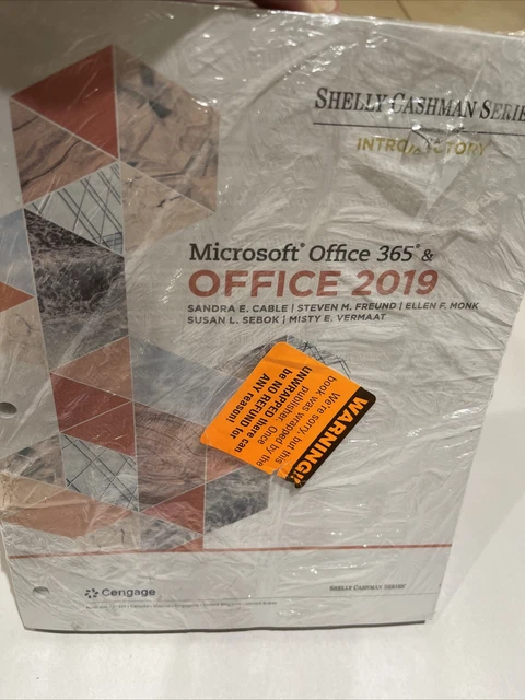 Book Loose Leaf Microsoft Office 365 & Office 2019 Shelly Cashman Series Intro