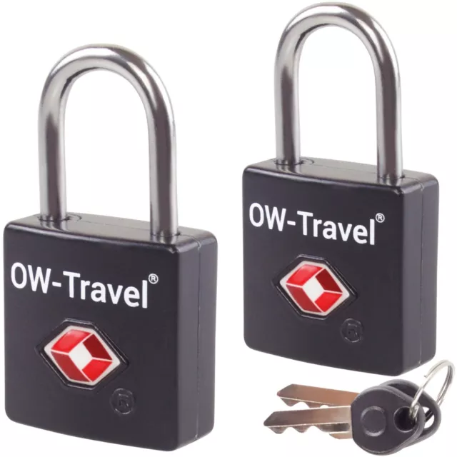 ✅ TITAN TSA Approved Keyed Travel Padlocks. Suitcase Luggage Bag Key Lock Keys