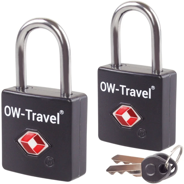 ✅ TITAN TSA Approved Keyed Travel Padlocks. Suitcase Luggage Bag Key Lock Keys