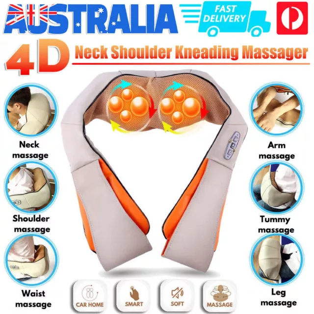 Shiatsu &Vibration Infrared Massage Heating Cushion Body Massager Neck Shoulder