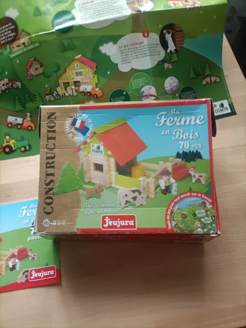 JEUJURA Mon Chalet en Bois 70 Pièces Le Comté  - Jeux  Complet