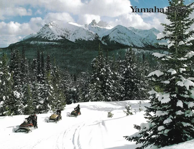 Snowmobile Brochure - Yamaha - Product Line Overview 1987 - Exciter (SN54)