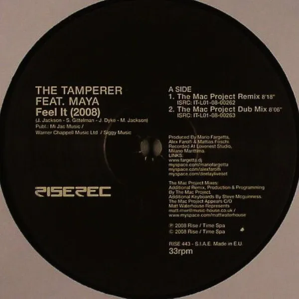 The Tamperer Feat. Maya - Feel It  (12")