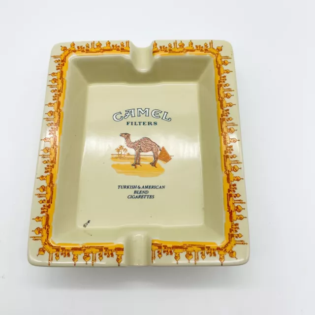 Vintage 1990s Camel Filters Cigarettes Tobacco Advertising Ashtray 6.5”x5.5”