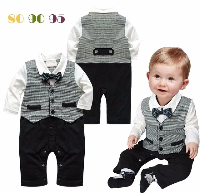 Abiti da battesimo bambini bambino bowknot gentiluomo smoking smoking matrimonio