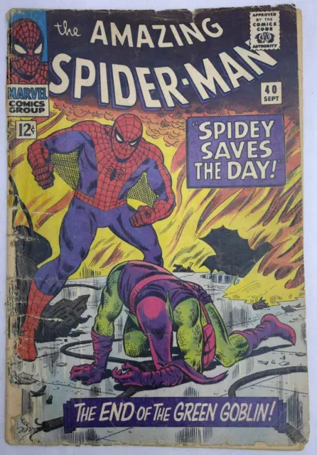 Amazing Spider-Man #40 The End of The Green Goblin Marvel Comics (1966)