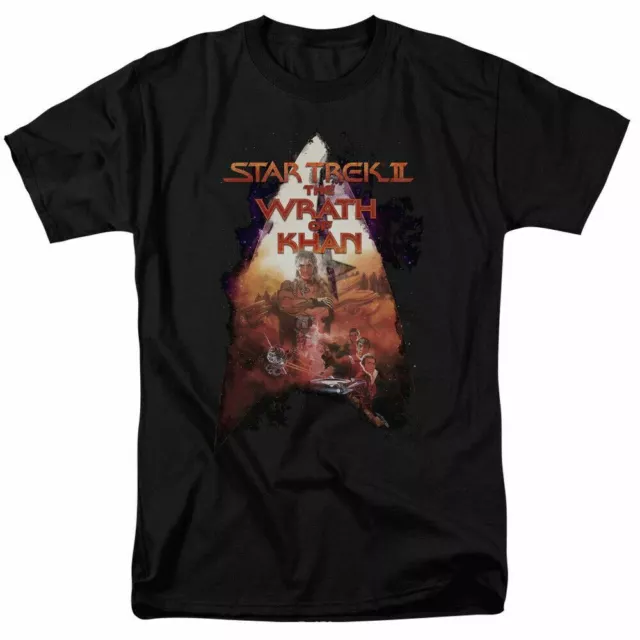 Star Trek Twok Poster T Shirt Licensed Sci-Fi Movie Classic Tee New Black