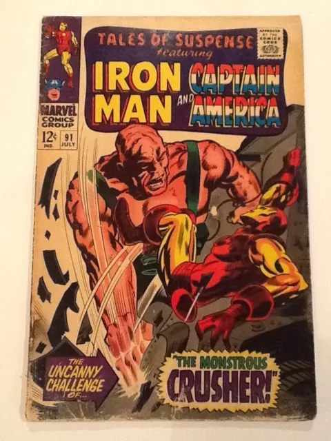 Tales Of Suspense #91, Marvel Comics, (Jul. 1967) Silver Age Issue