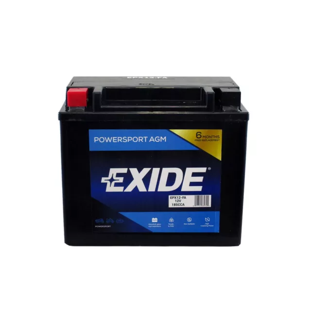 EXIDE EPX12-FA Powersport AGM Battery for Aprilia and Arctic