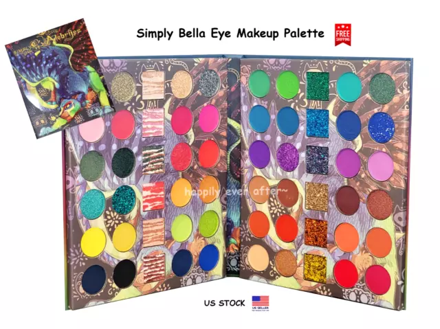 Simply Bella Eyeshadow Palette- 60 Colors Matte, Glitter, Shimmer Makeup Palette