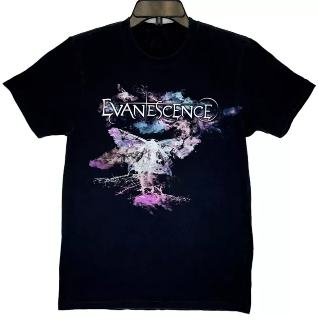 Evanescence Moth Band Music Tour Graphic Shirt Funny Black Cotton Tee Gift Men