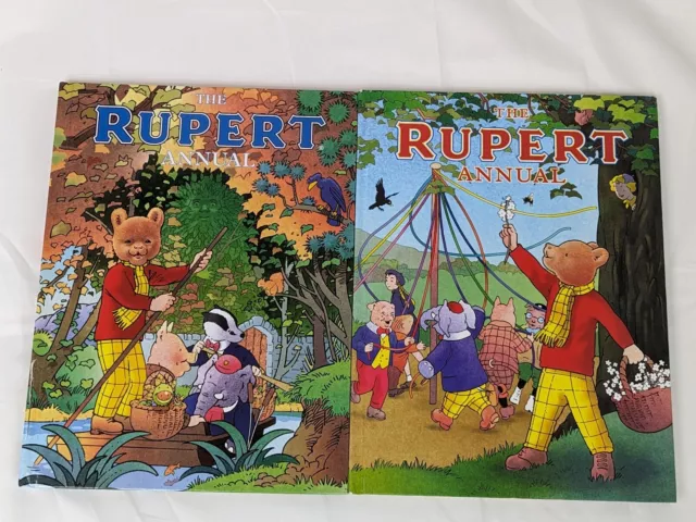 2 Book Bundle Children's The Rupert Annual 2016 2018 Kids Hardback Book Job Lot