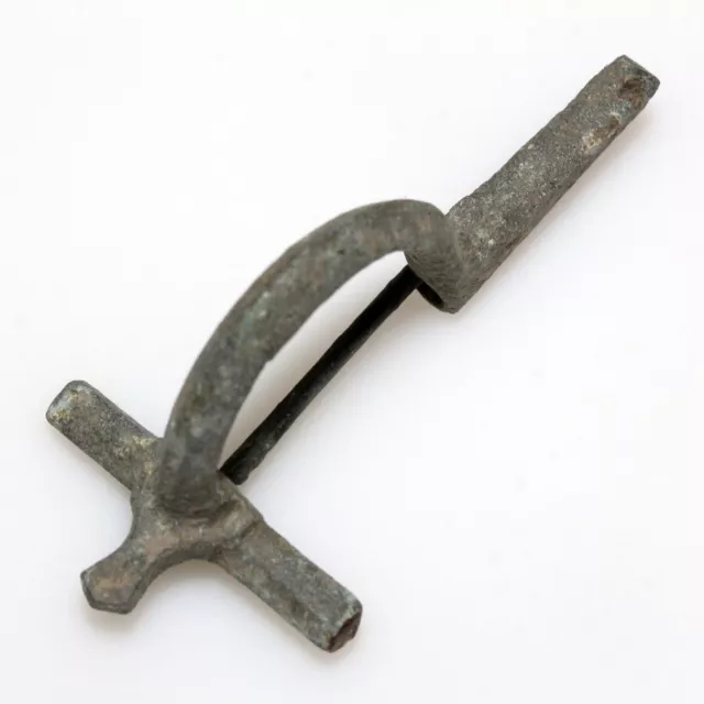Ancient Roman-Military silver crossbow fibula brooch-early 300 A.D