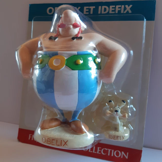 Figurine Obélix Tenant Idéfix – Plastoy 8 Cm, Neuf, Référence 605029