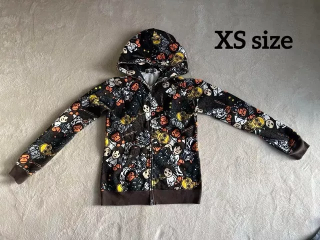 BAPE x STARWARS Women XS Zip Parka Hoodie A BATHING APE Used Japan