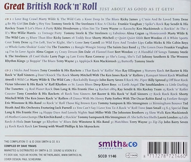 Great British Rock'n'roll 2 - Just About 2 Cd Neuf  Terry Wayne/Rick James/+ 2