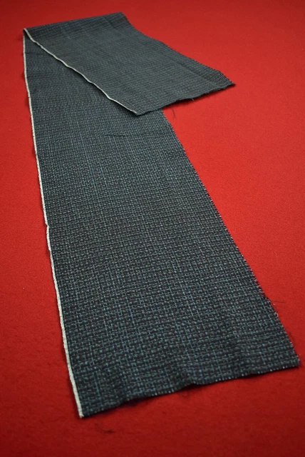 Vintage Japanese Fabric Cotton Antique Boro Patch Indigo Blue KASURI 46"/MM32/50
