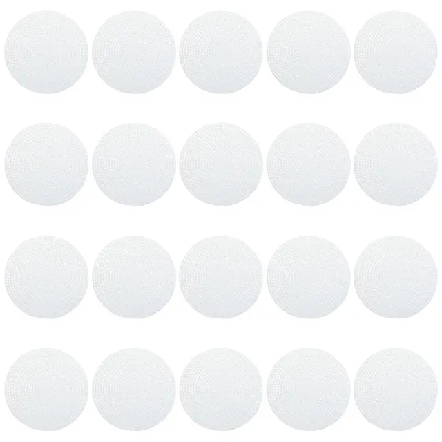 Clear Plastic Canvas 11.5cm/4.5in Round Mesh Grid Sheets Embroidery  DIY Mesh