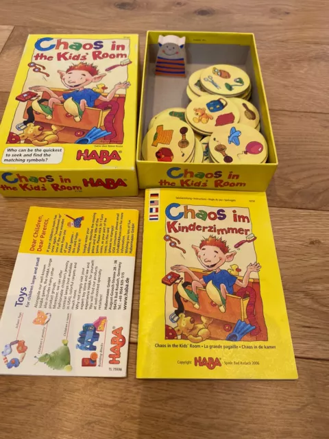 HABA Chaos In The Kid’s Room Game Rare And Complete VGC 2