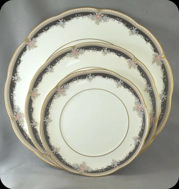 Noritake Palais Royal Dinner Plate, Salad Plate and Bread and Butter Plate 9773