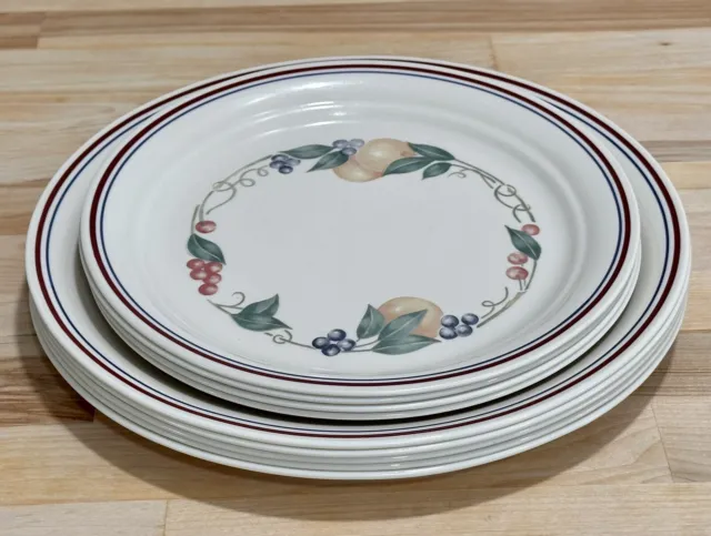 Vintage Corelle Abundance 9 Pc Set, Dinner (5) Plates and Salad (4) Plates Lot