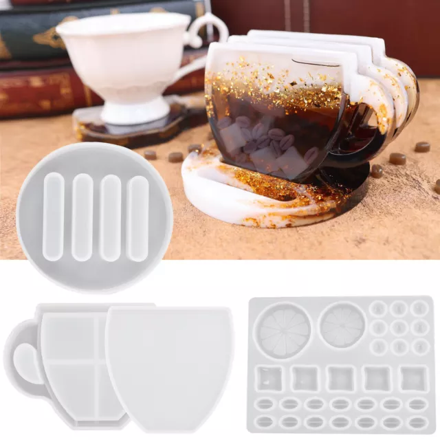 Kaffeetasse Untersetzer Harz Epoxidharz Form Aufbewahrungshalter Matte Gießform