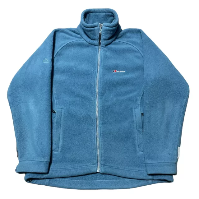 Berghaus Polartec Wind Pro Fleece Jacket Full-Zip Thick Outdoor Blue Women's 10