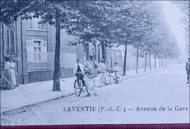 Laventie Avenue De La Gare 1907 Old Postcard Animee Pas De Calais Cpa
