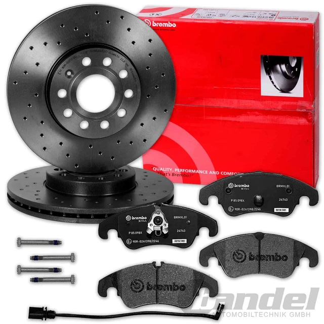 DISCHI FRENO BREMBO SPORT 320mm + PASTIGLIE ANTERIORI per AUDI A4 8K B8+A5 8T 8F