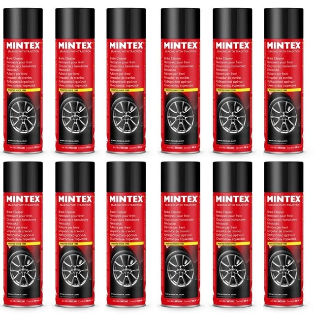 MINTEX KUPPLUNGS- UND Bremsreiniger 500Ml Aerosol Spraydosen Universal ...