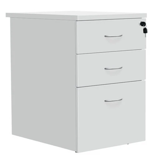 Serrion Eco 18 Desk High Pedestal 600mm White KF79828