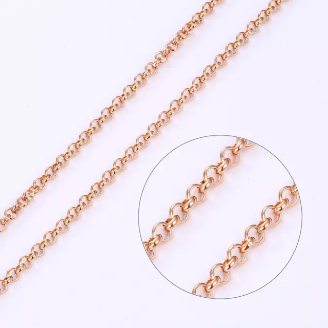 Franco King 9K 9ct Rose Gold Chain Men's Necklace 28 29.0GR 4.5mm