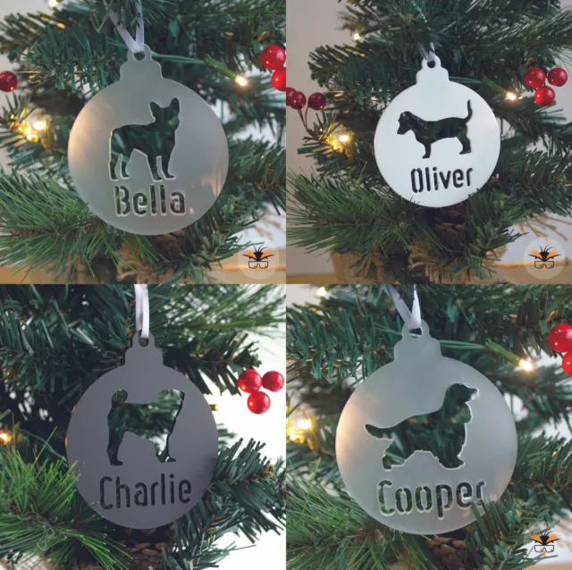 Personalisiertes Pitbull Bauble, maßgeschneidertes American Pit Bull Terrier Geschenk, Pittie Love 2