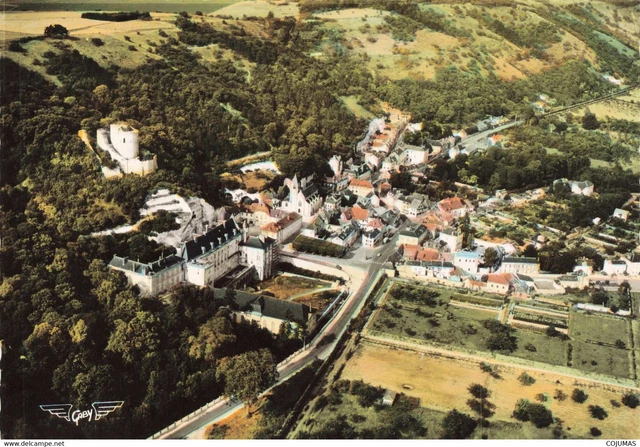 95 - LA ROCHE GUYON - S05754 Le Ch�teau Le Donjon dominant la Seine et le Bourg