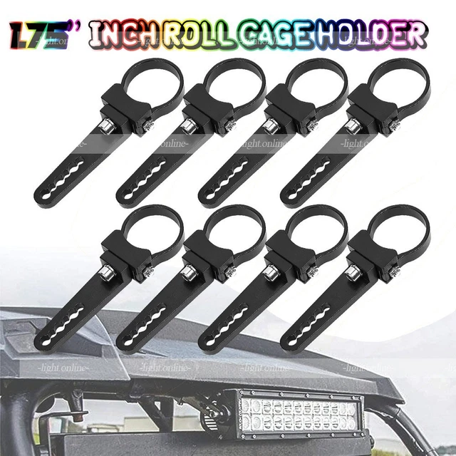 8x Fit Polari Can-am 1.75 inch Roll Cage Bull Bar Bumper Light Tube Mount Clamps