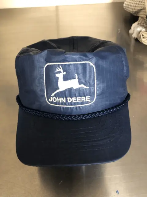 John Deere Hat Designer Award Vintage Logo Nylon Feel