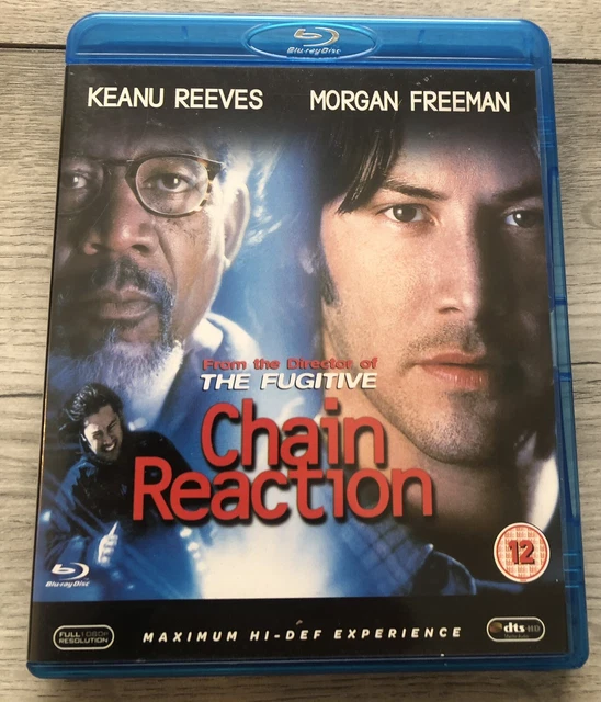 CHAIN REACTION BLU-RAY Film Keanu Reeves, Morgan Freeman Rachel Weisz ...