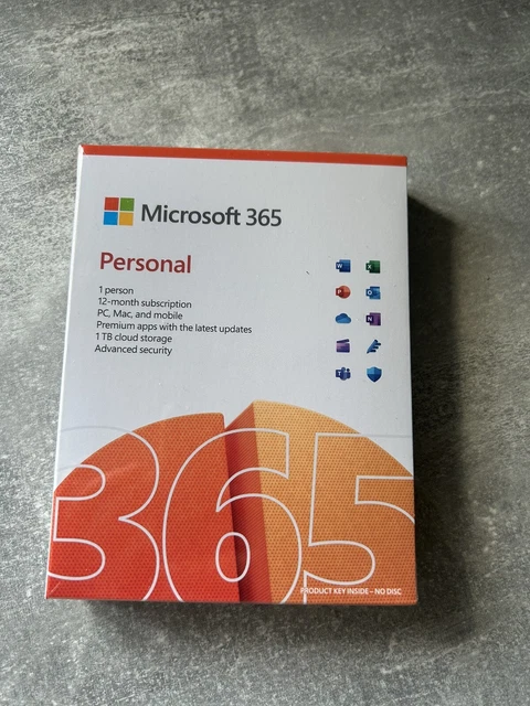 MICROSOFT OFFICE 365 Personal 5 Device 1 Anno PC Mac 2024 Versione ...