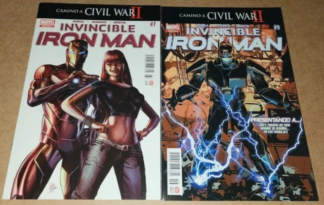 1 2 Rare Invincible Iron Man 7 9 NM Foreign Variant 1st App Riri Williams Key