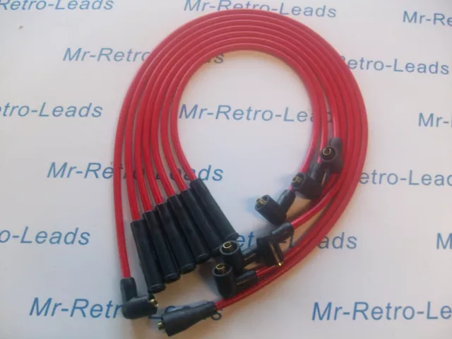 RED 8MM PERFORMANCE IGNITION LEADS FITS THE FORD SIERRA 2.8 XR4i