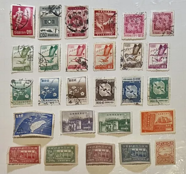 China ROC Taiwan 1960s Early Issues Postal Stamps Mix Lot #TW429