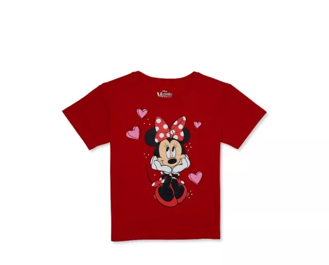 Minnie Mouse Girls Short Sleeve Graphic Tee XS 4-5