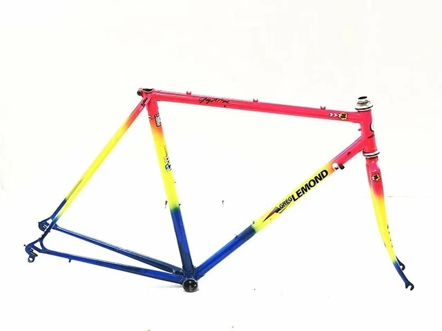 LEMOND VENTOUX Z Team Road Bike Frame Set Pink Yellow Blue Size 52