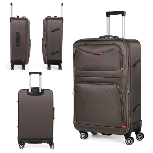 3 Piece Expandabl Luggage Set Suitcase  Spinner TSA Lock 20/24/28" Travel Bag 3